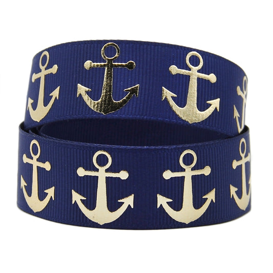 Cruise Nautical Ribbon - Embossed Anchor