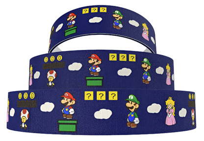 Mario Bros Grosgrain Ribbon