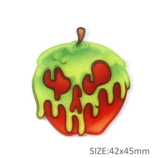 Disney Snow White and the Seven Dwarfs Flat Back Planar Resin - Poisoned Apple Glitter