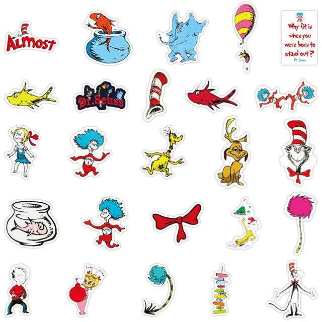 Tree Seuss Sticker Dr. Seuss Stickers – Boutique Crafting
