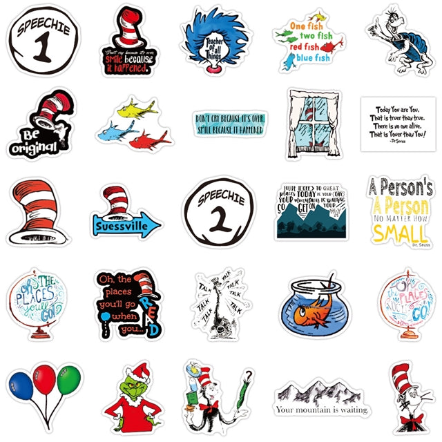 Tree Seuss Sticker Dr. Seuss Stickers – Boutique Crafting