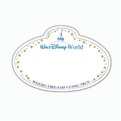 Disney Parks Flat Back Planar Resin - Name Tag