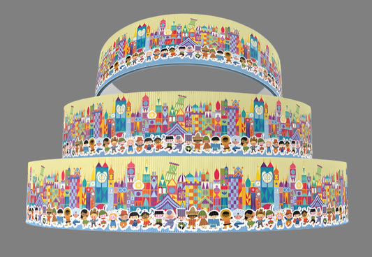 Disney It's A Small World Grosgrain Ribbon