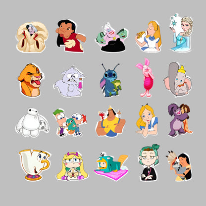 Disney Character Collage Stickers