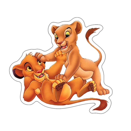 Disney Lion King Flat Back Planar Resin - Simba and Nala
