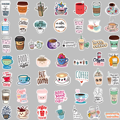 Cute Coffee Time Stickers
