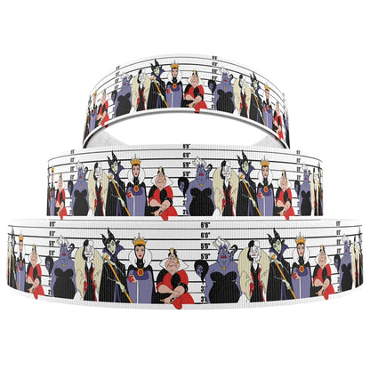 Disney Villains Mugshot Grosgrain Ribbon