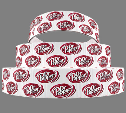 Dr Pepper Grosgrain Ribbon