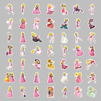 Mario Bros Stickers - Princess Peach