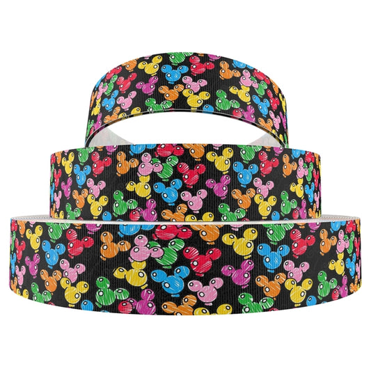 Disney Park Grosgrain Ribbon - Mickey Balloons