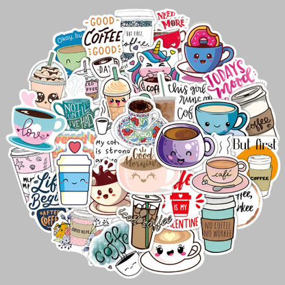 Cute Coffee Time Stickers