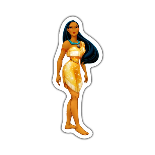 Disney Pocahontas Flat Back Planar Resin