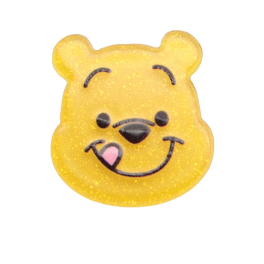 Winnie the Pooh Flat Back Planar Resin - Glitter Pooh Bear