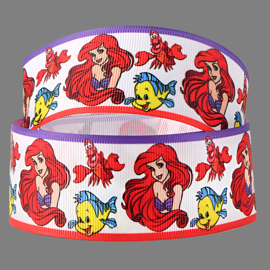 Disney Little Mermaid Grosgrain Ribbon - Ariel