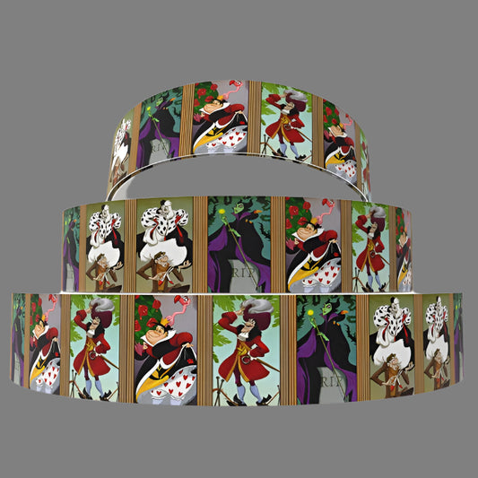 Disney Haunted Mansion Grosgrain Ribbon - Villains