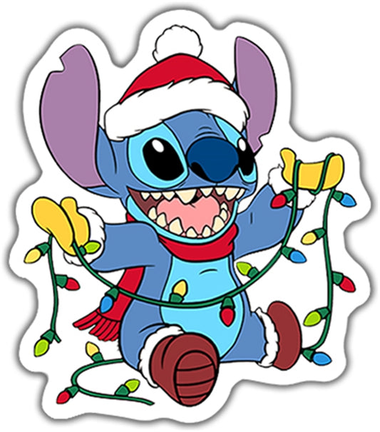Disney Christmas Flat Back Planar Resin - Stitch