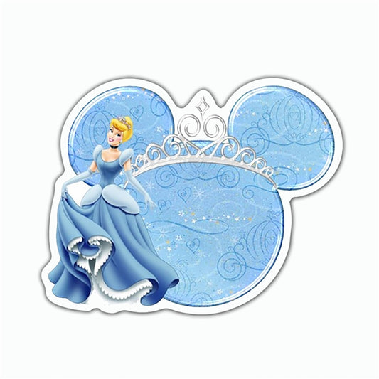Disney Cinderella Flat Back Planar Resin - Hidden Mickey