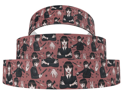 Wednesday Addams Grosgrain Ribbon