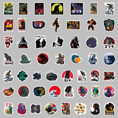 Godzilla Stickers - Godzilla and King Kong