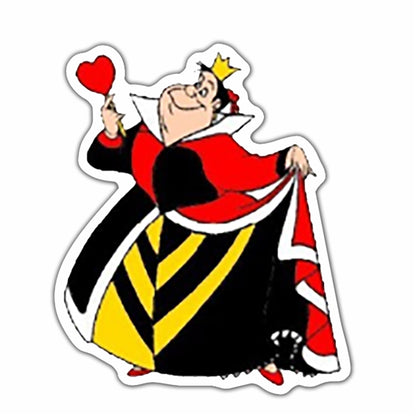 Alice In Wonderland Flat Back Planar Resin - Queen of Hearts