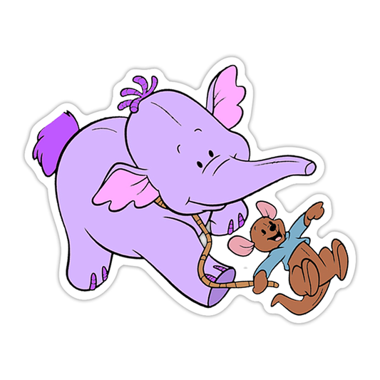 Winnie the Pooh Flat Back Planar Resin - Roo and Lumpy