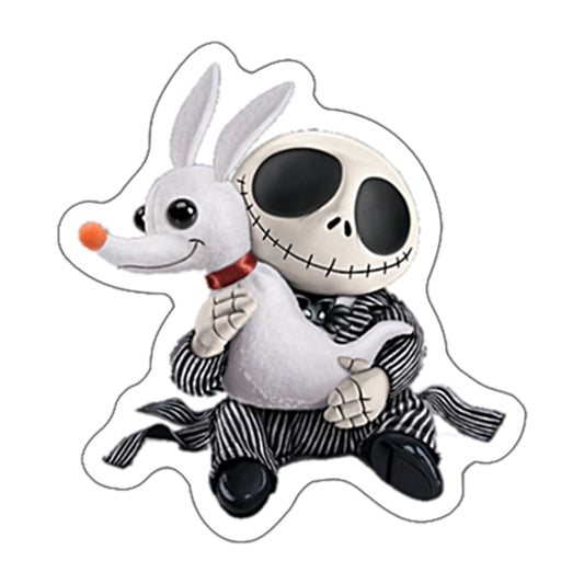 Disney Nightmare Before Christmas Flat Back Planar Resin - Jack and Zero