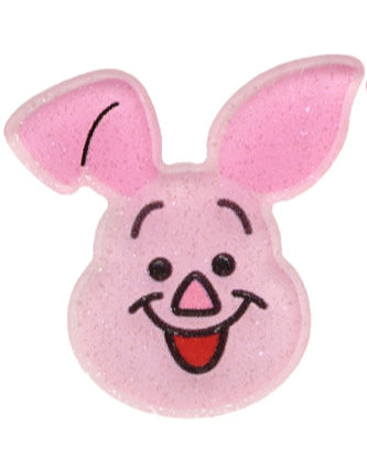 Winnie the Pooh Flat Back Planar Resin - Glittery Piglet