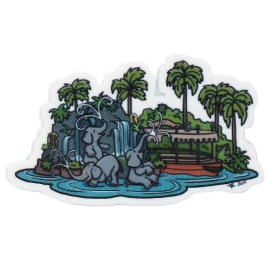 Disney Parks Flat Back Planar Resin - Jungle Cruise