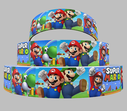 Super Mario Bros Grosgrain Ribbon