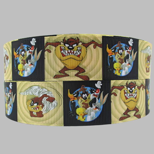 Looney Tunes Grosgrain Ribbon - Taz