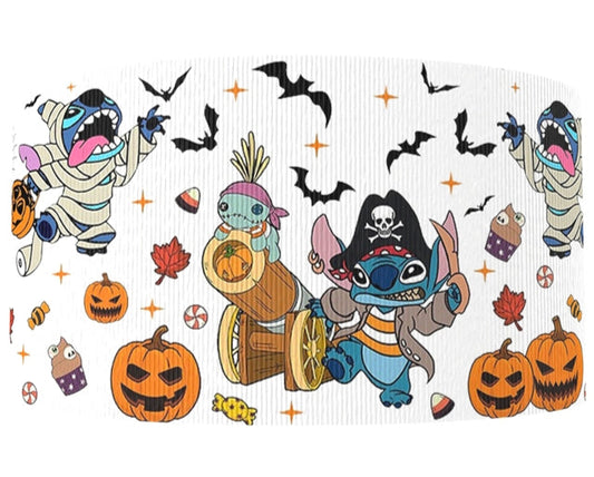 Disney Stitch Halloween Grosgrain Ribbon