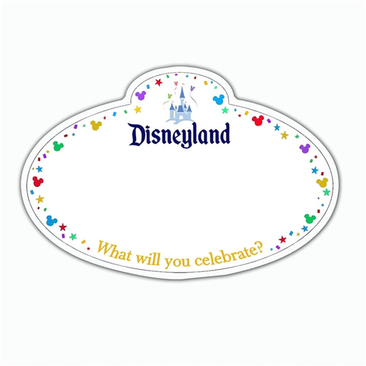 Disney Parks Flat Back Planar Resin - Disneyland Name Tag