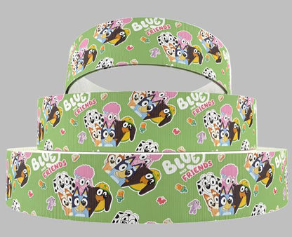Bluey and Friends Grosgrain Ribbon