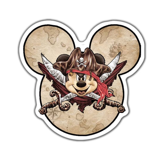 Disney Pirate Mickey Flat Back Planar Resin