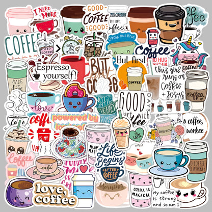 Cute Coffee Time Stickers