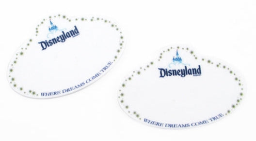 Disney Parks Flat Back Planar Resin - Disneyland Name Tag