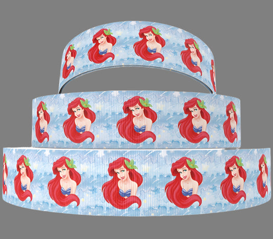 Disney Little Mermaid Grosgrain Ribbon - Ariel