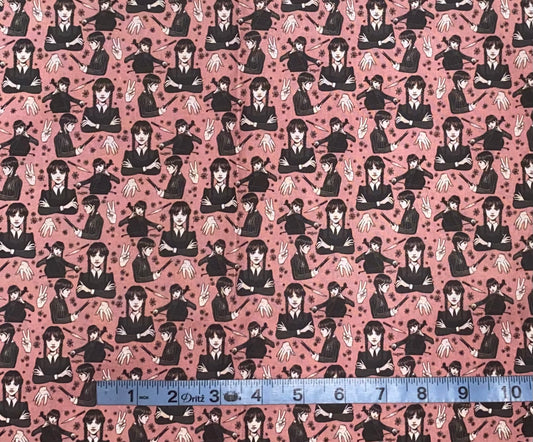Wednesday Addams Fabric
