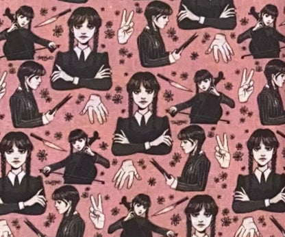 Wednesday Addams Fabric