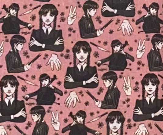 Wednesday Addams Fabric