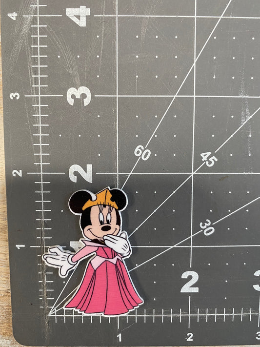 Disney Princess Minnie Flat Back Planar Resin - Aurora