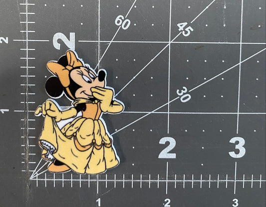 Disney Princess Minnie Flat Back Planar Resin - Belle