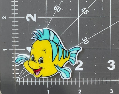 Disney Little Mermaid Flat Back Planar Resin - Flounder