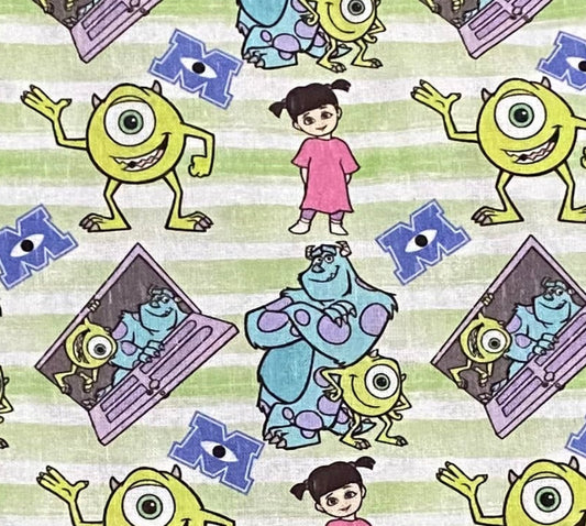 Disney Monsters Inc Fabric