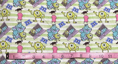 Disney Monsters Inc Fabric