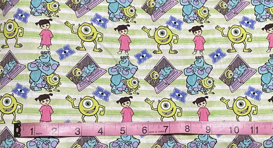 Disney Monsters Inc Fabric