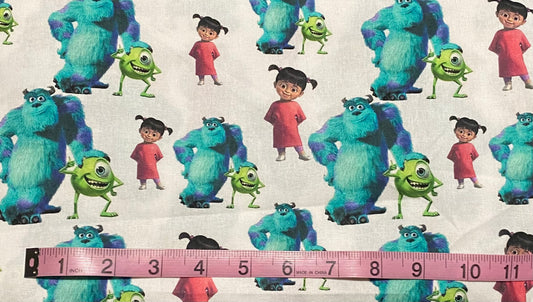 Disney Monsters Inc Fabric