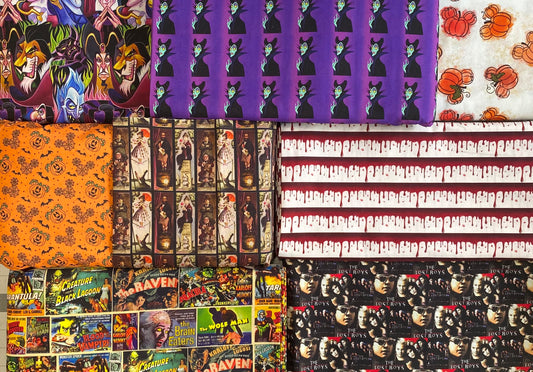 Halloween Fabric Bundle - Fat Eighths 18x11
