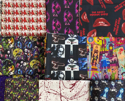 Halloween Fabric Bundle - Fat Eighths 18x11
