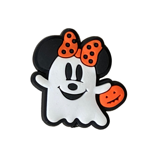 Halloween Minnie Ghost Shoe Charm
